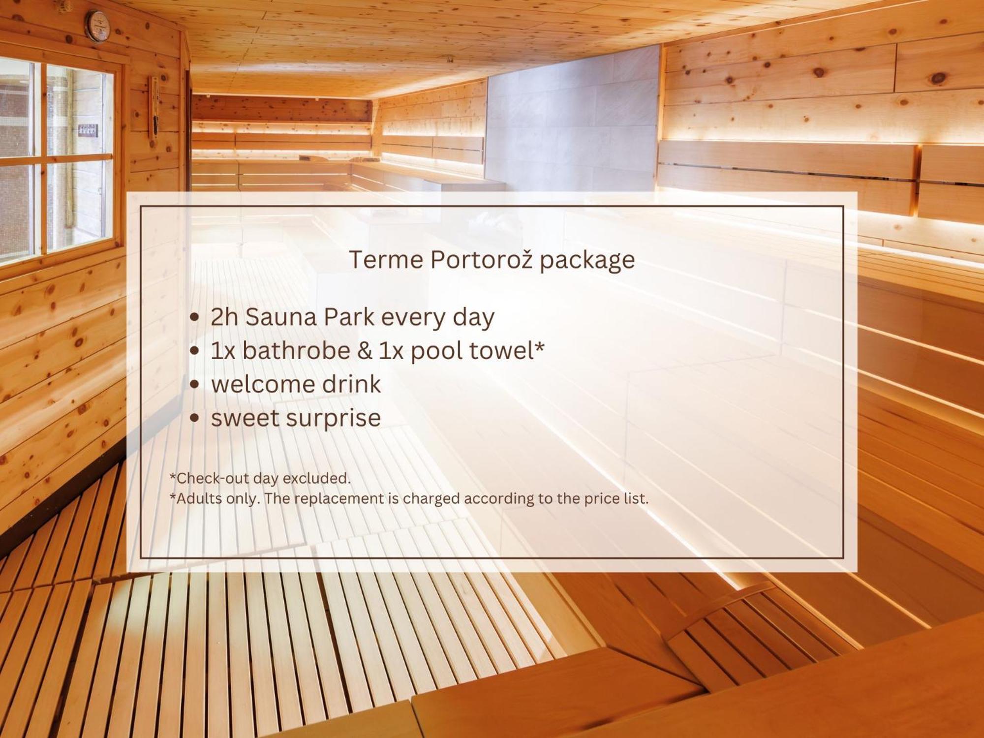 Hotel Slovenija - Terme & Wellness Lifeclass Portorose Camera foto Sauna Park